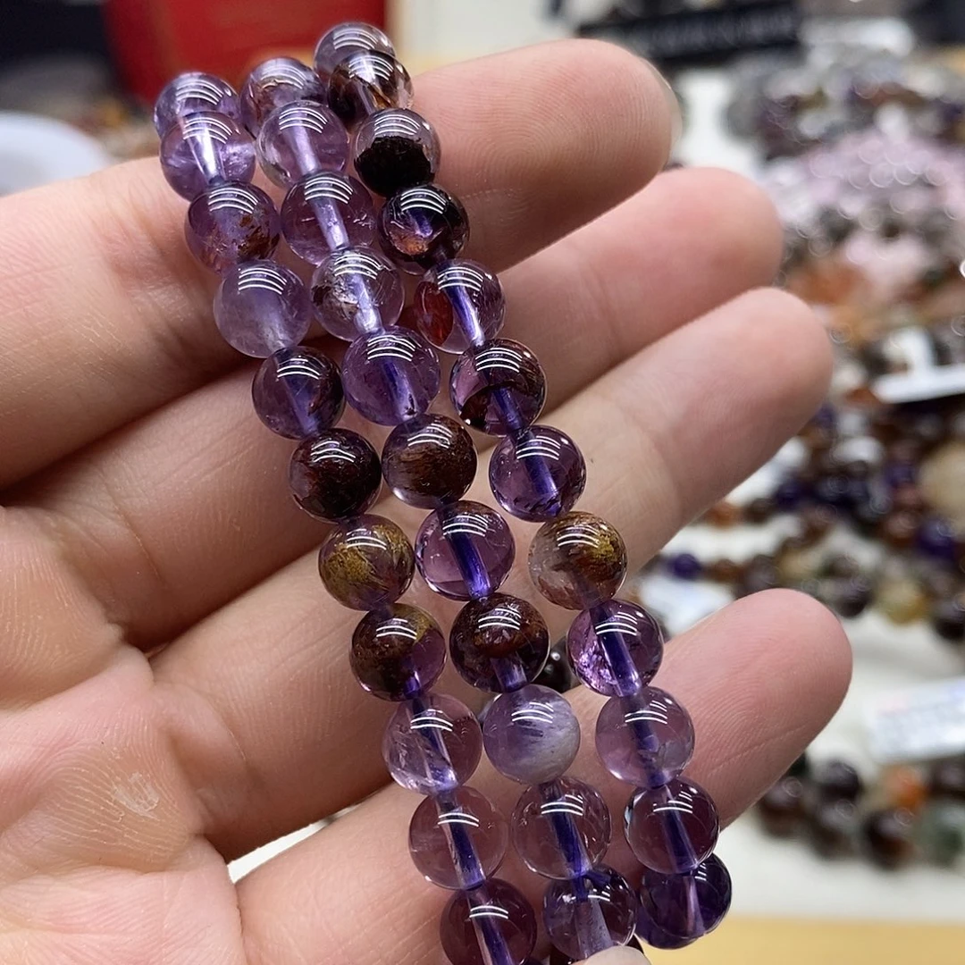 水晶手链未镶嵌多样性发货发一条