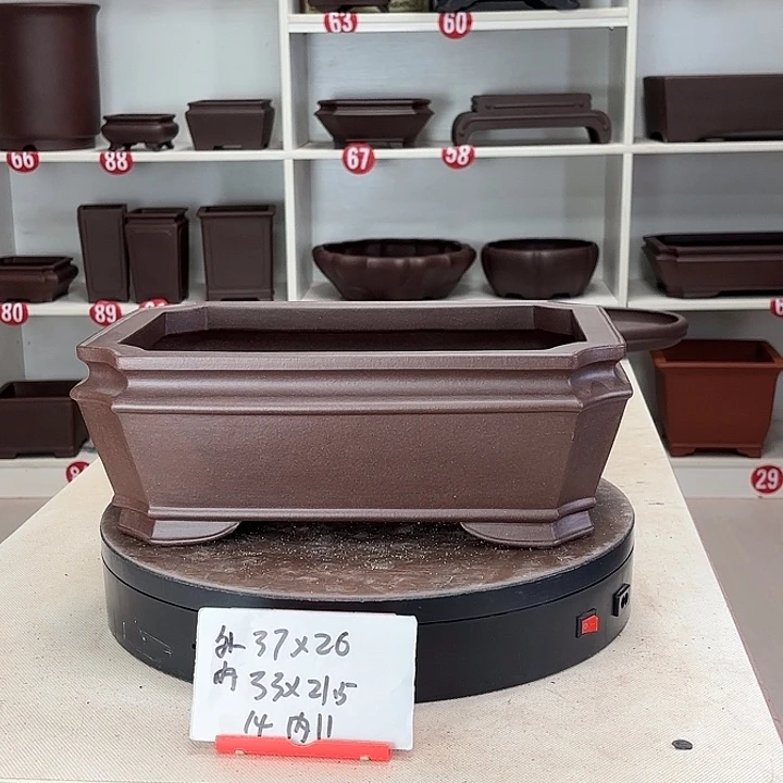 欲***远花盆紫砂大切角小