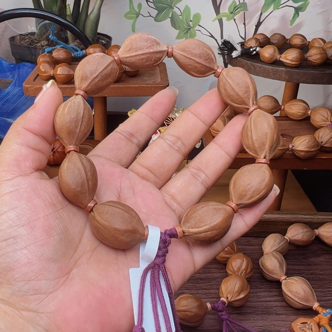 橄榄核手串梅林铁核19*26素串鲨鱼背