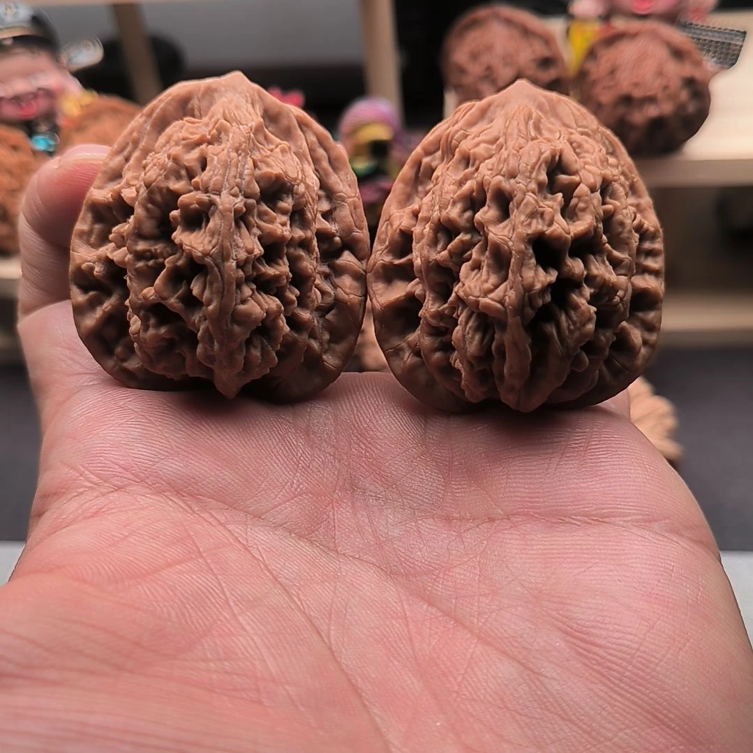 文玩核桃吊坠老树高桩麦穗虎头42尺