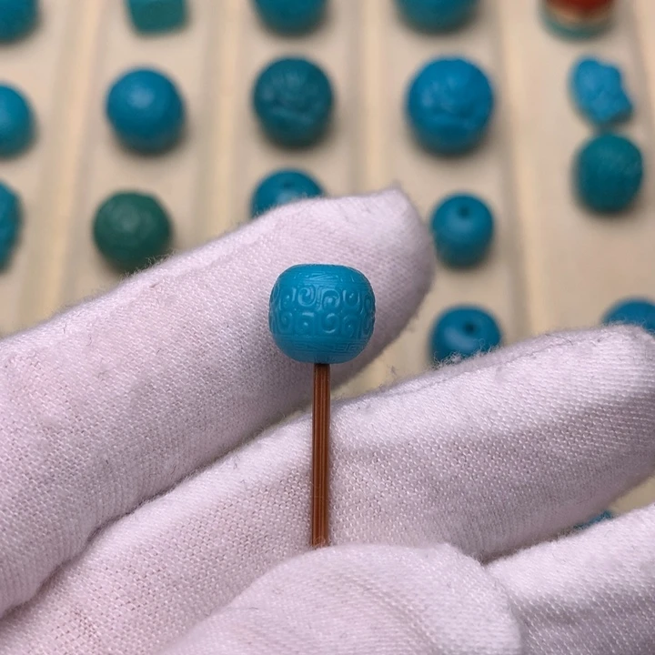 绿松石未镶嵌绿松石回纹9.5