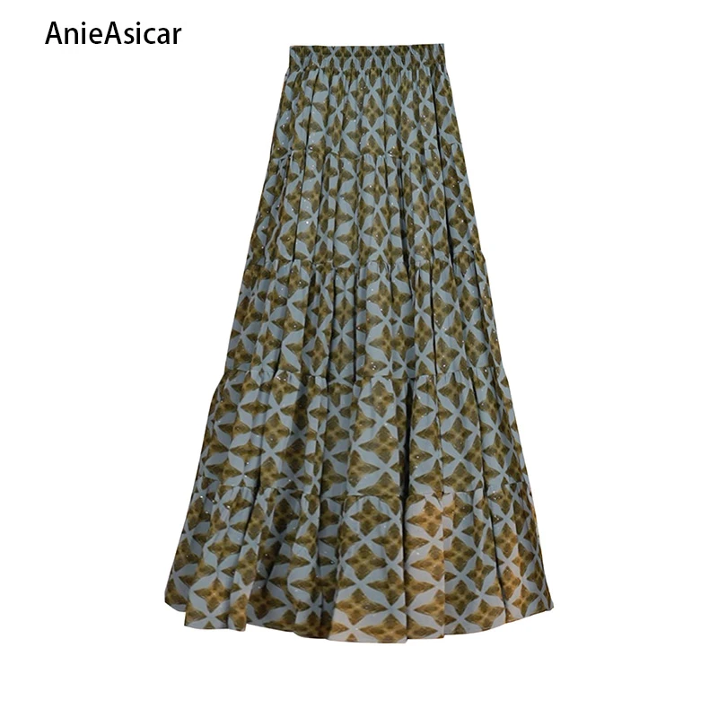 1151 夏季新款2025气质显瘦小众半身A字裙Y1242