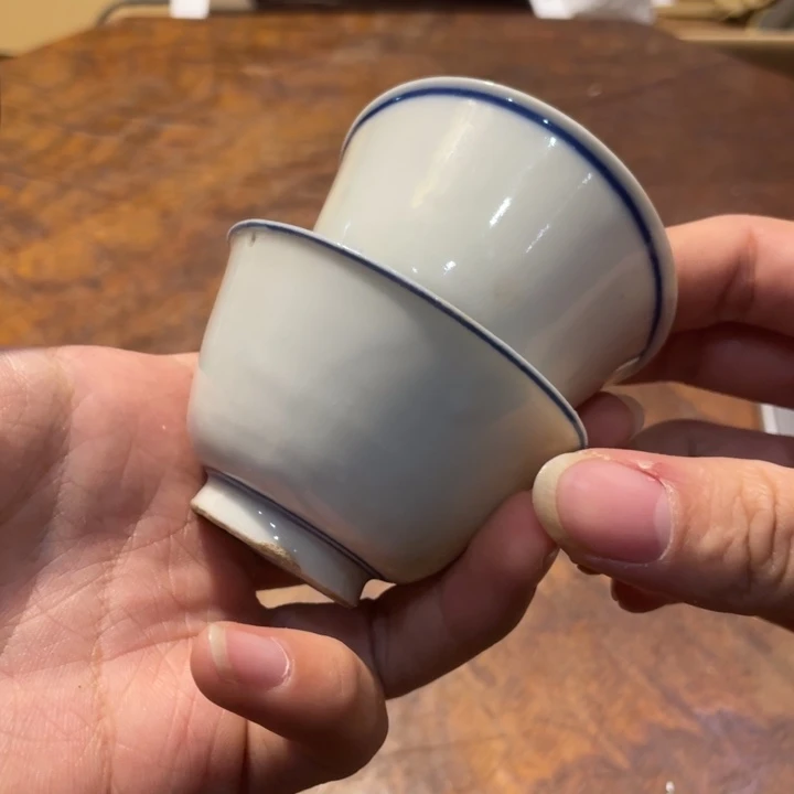 陶瓷小六古美术工艺品