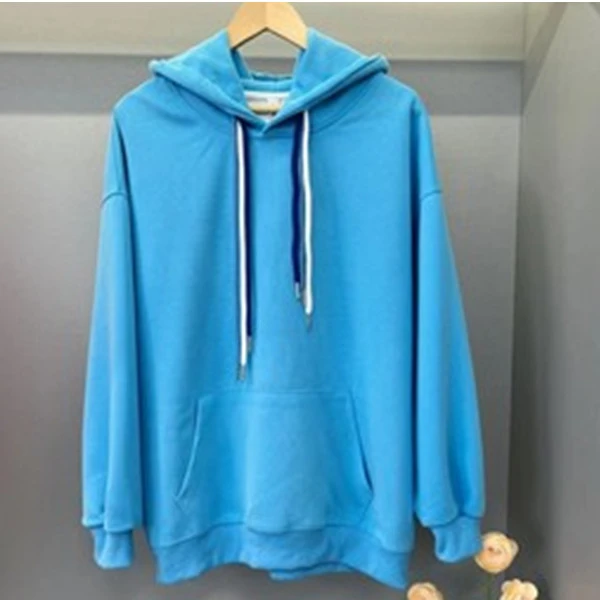 8291萤火虫2024年新款连帽卫衣女净版外穿宽松套头秋季抽绳NNS