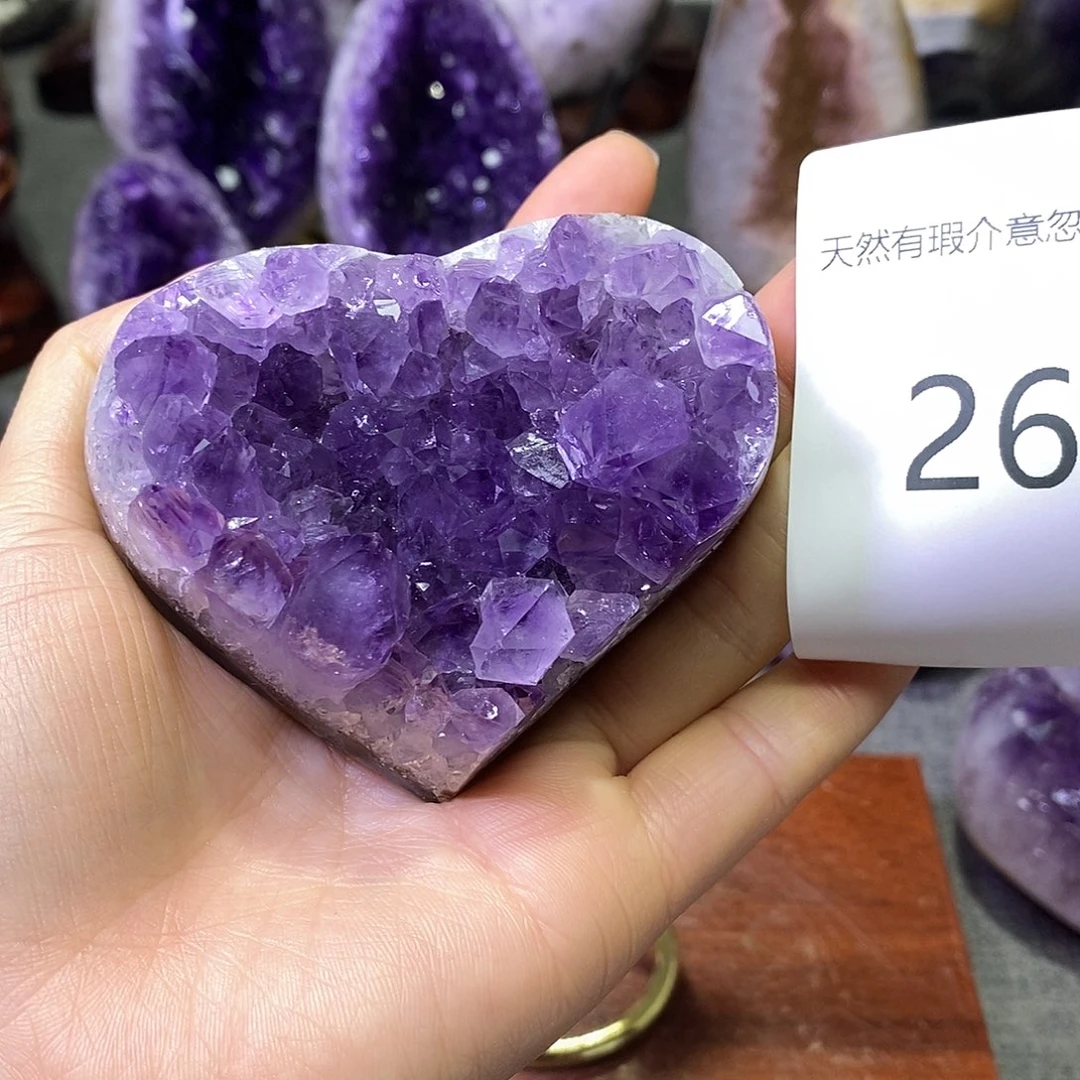 珠宝半成品未镶嵌紫晶