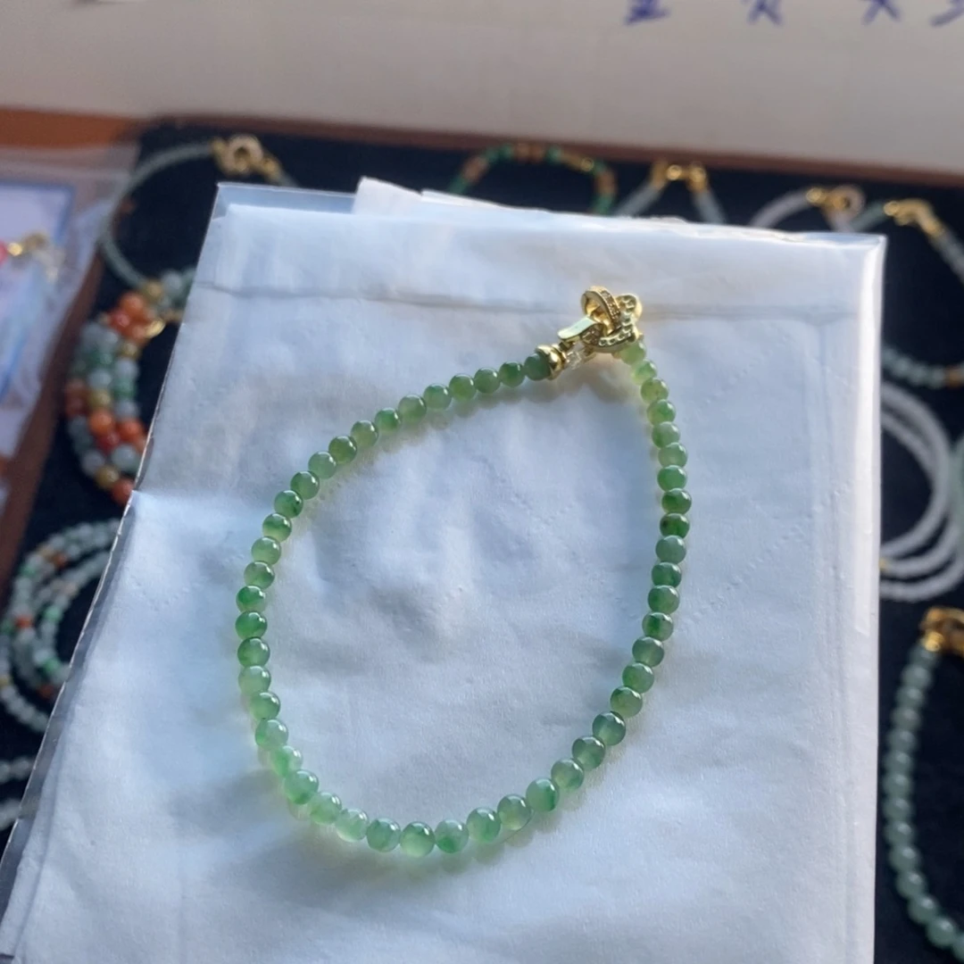 定制翡翠未镶嵌缅甸翡翠A货卡3.8