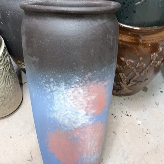 紫砂花盆口20高度45灰尘瑕疵