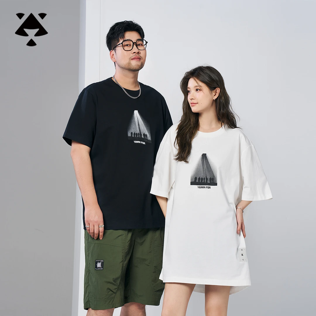 【100%棉】森老板大码男装夏季短袖休闲简约潮流百搭纯棉显瘦半袖男