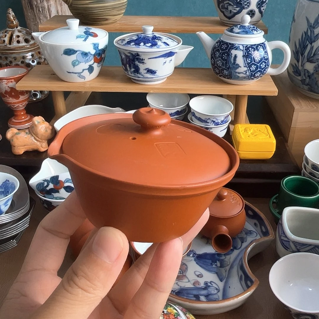 秋***来瓷片山七宝瓶一个不错的