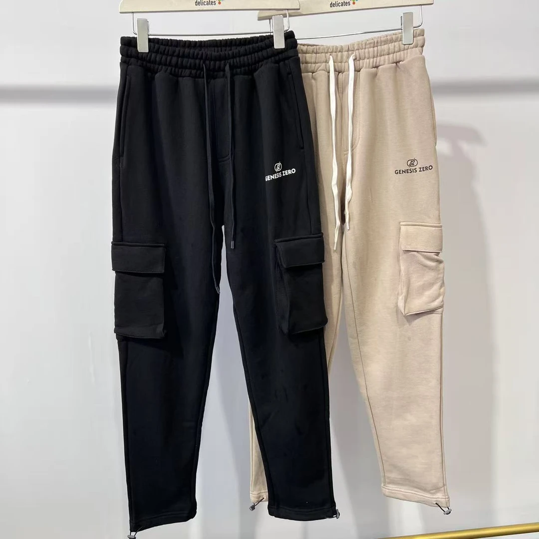 AG-27 GZ 秋冬季男款两色宽松束脚多口袋工装风运动卫裤 G0019