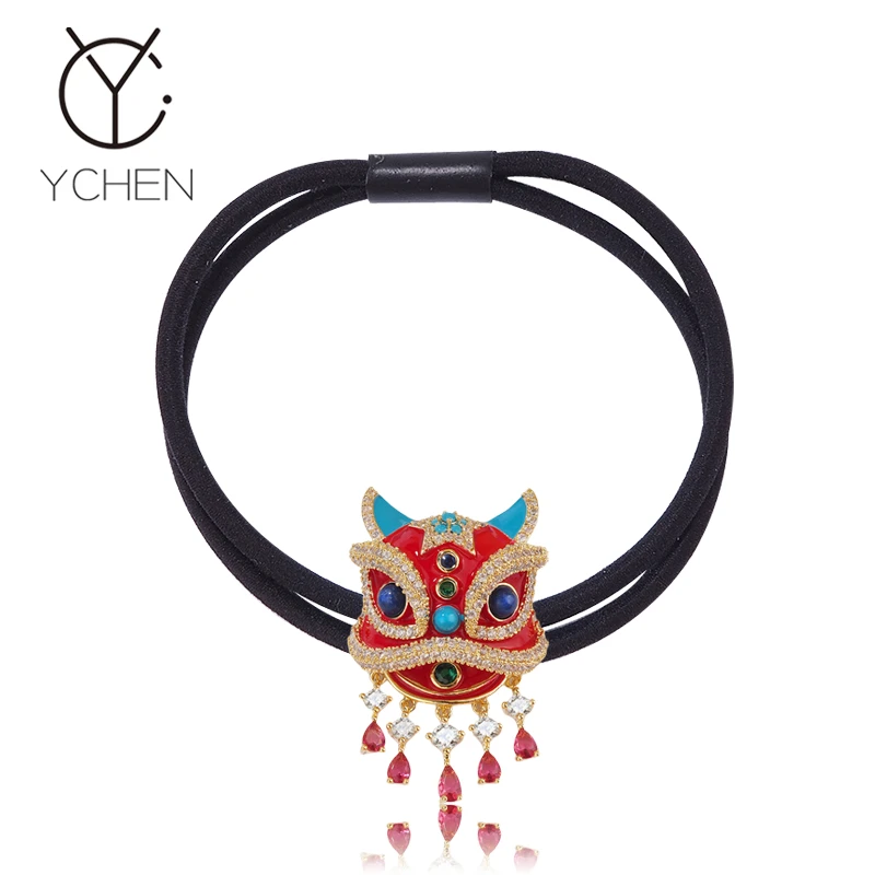 VELLICHOR【原创系列】可爱平安国潮醒狮女狮子女轻奢发绳发圈手链