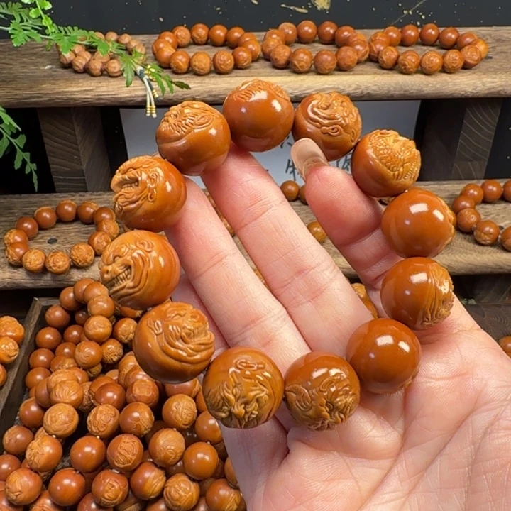 油***肠橄榄核吊坠1.9恶僧十二生肖