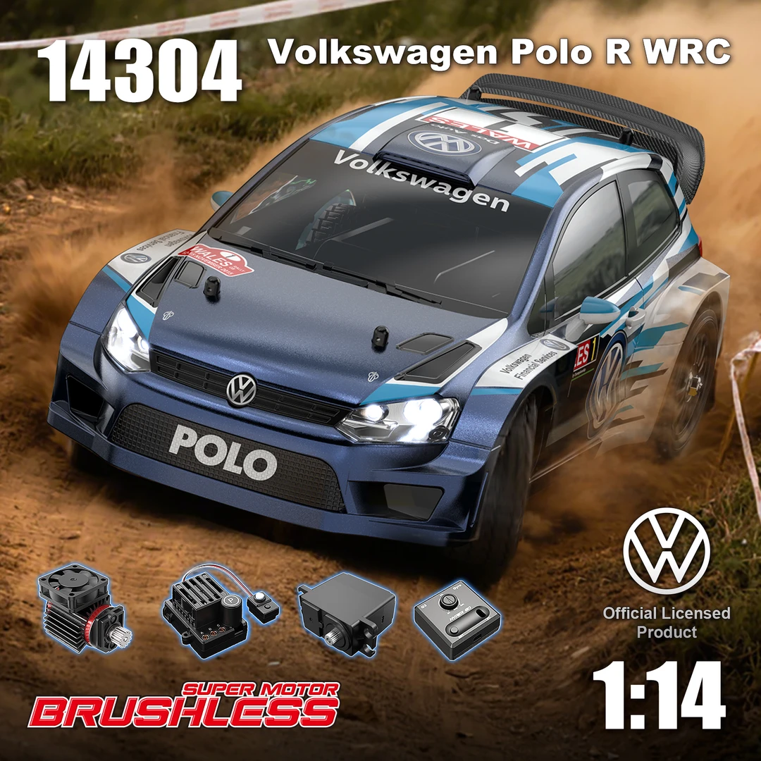 【顺丰/积分】美嘉欣14304大众Polo无刷RC遥控车竞速比赛四驱漂移车