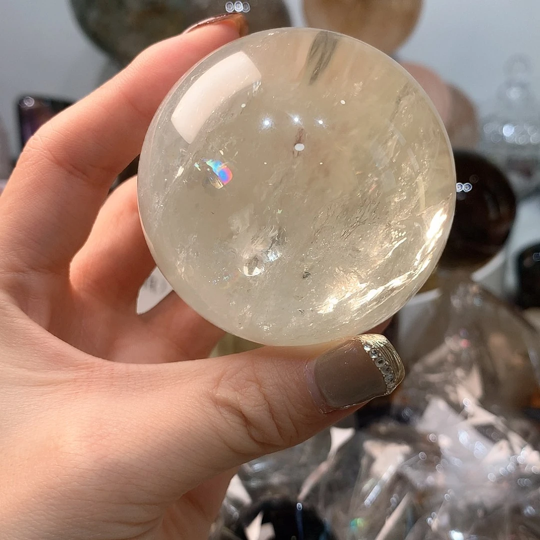 水晶水晶未镶嵌麦**存水晶球