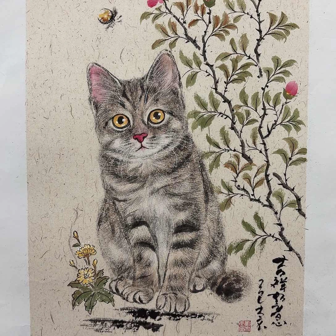国画亲笔手绘放心去藏