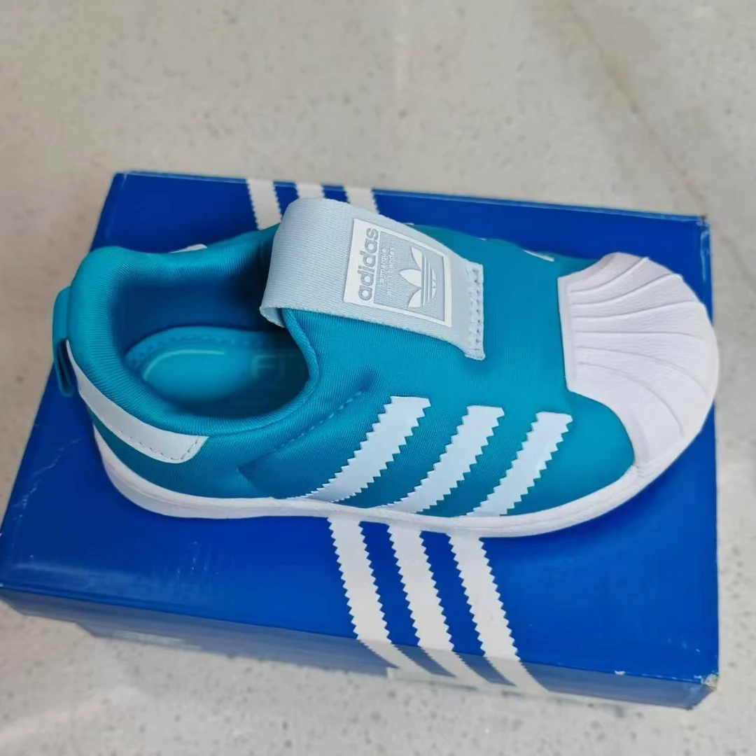 正品adidas阿迪达斯童鞋三叶草贝壳新款男童女童儿童运动鞋FZ2992