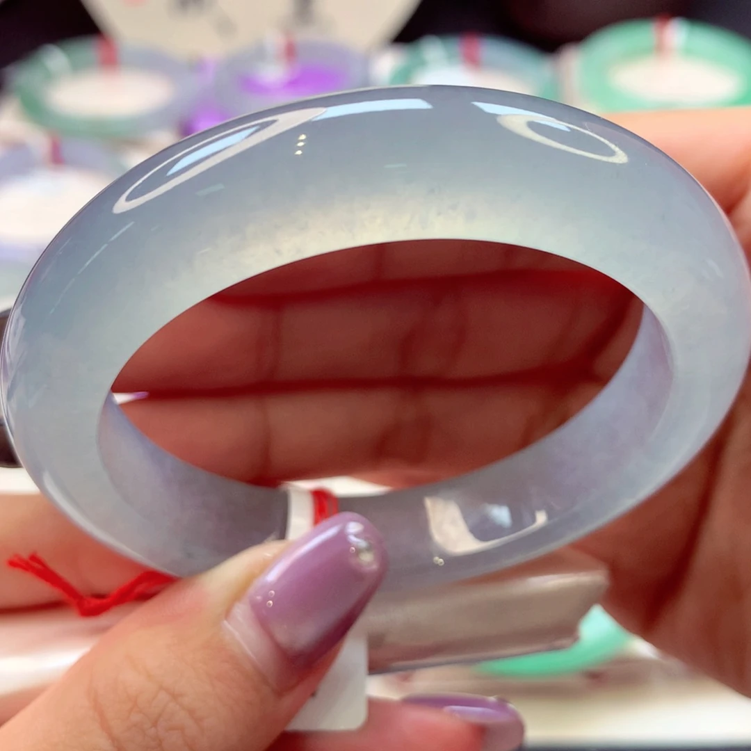 翡翠手镯未镶嵌正圈36号66