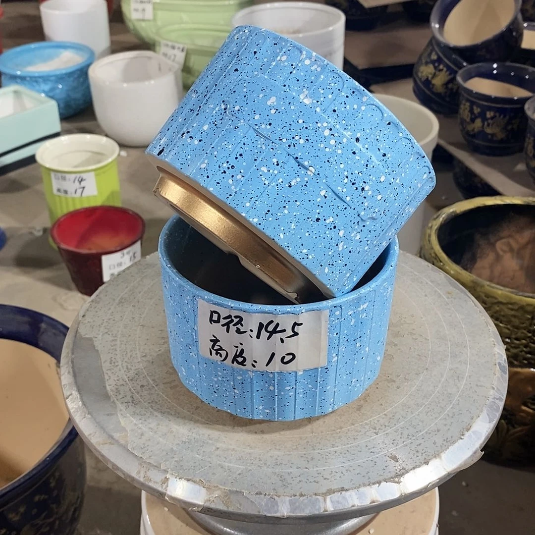 【闪购商品】陶瓷微瑕花盆-026-2个小号兰