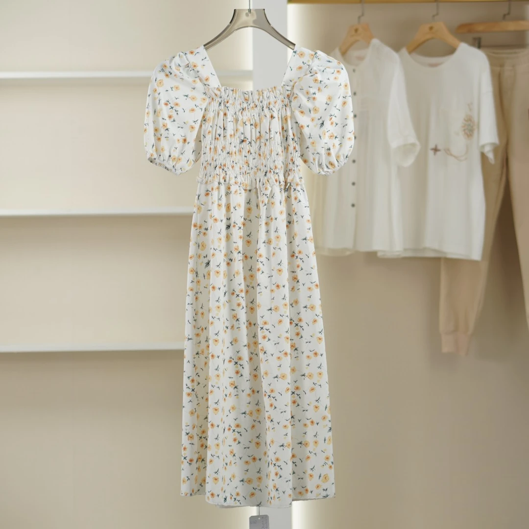 麦迪尚品【爱YL】K1147清新碎花气质连衣裙女装夏款品牌折扣 A3组