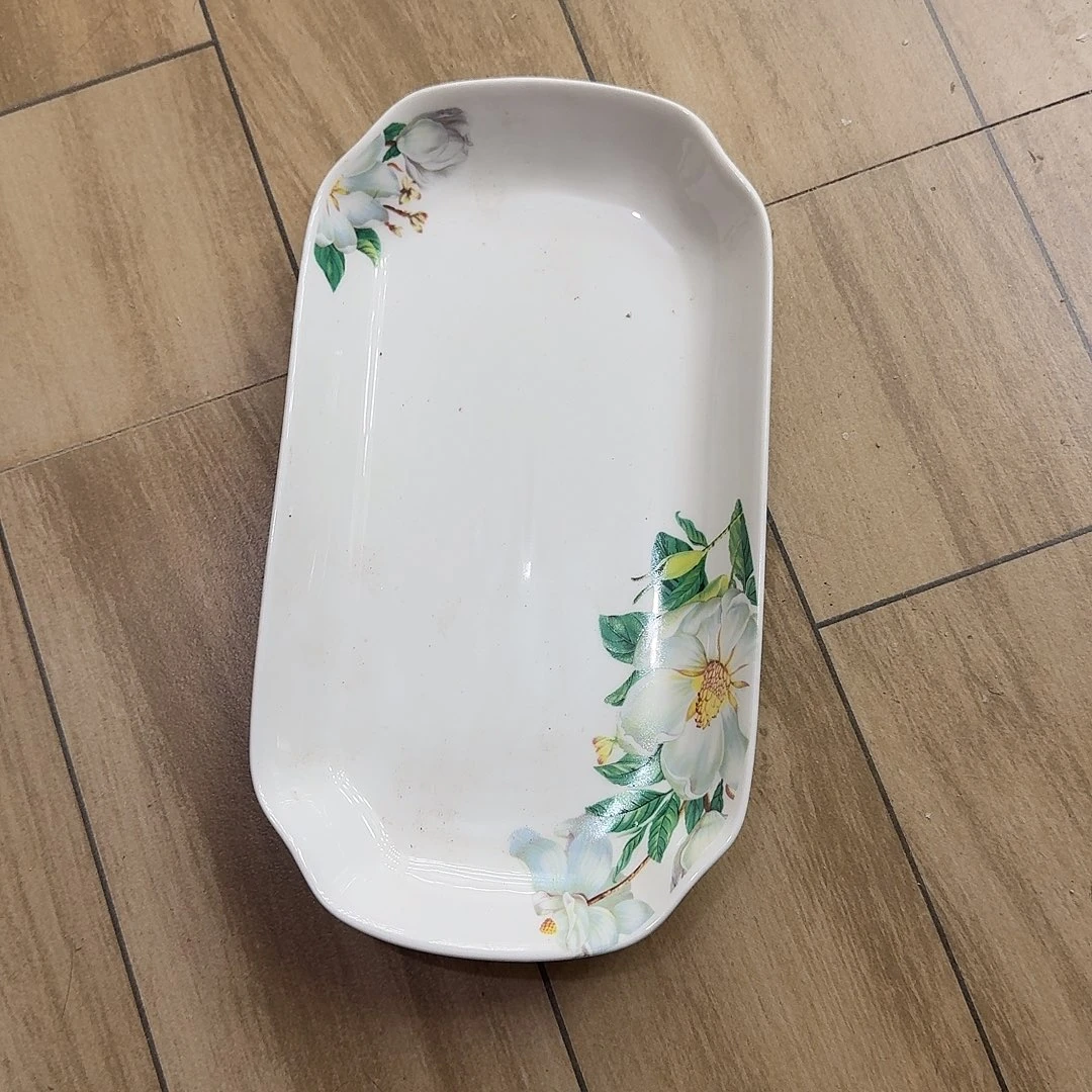 瓷景德镇陶瓷鱼盘两个