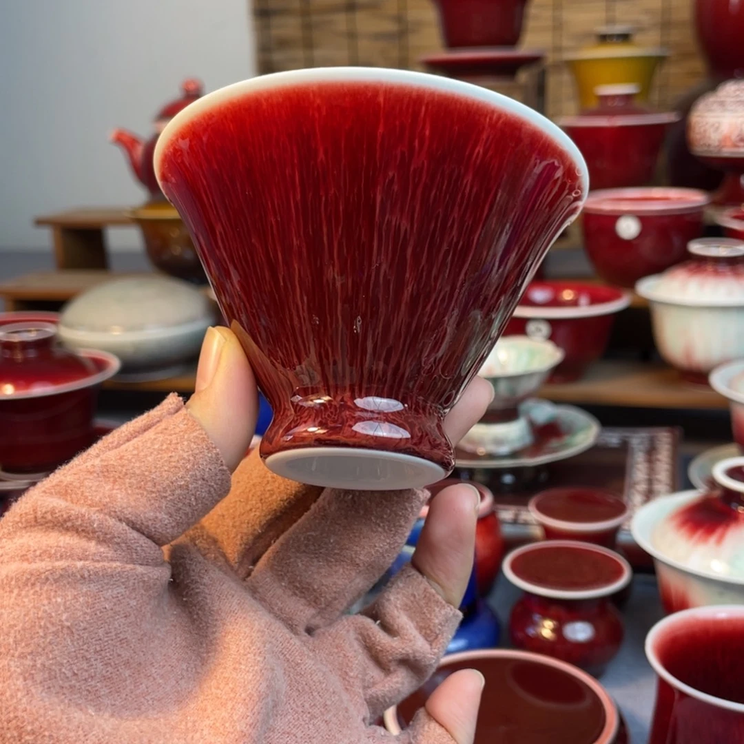 景德镇原矿陶瓷 斗笠杯