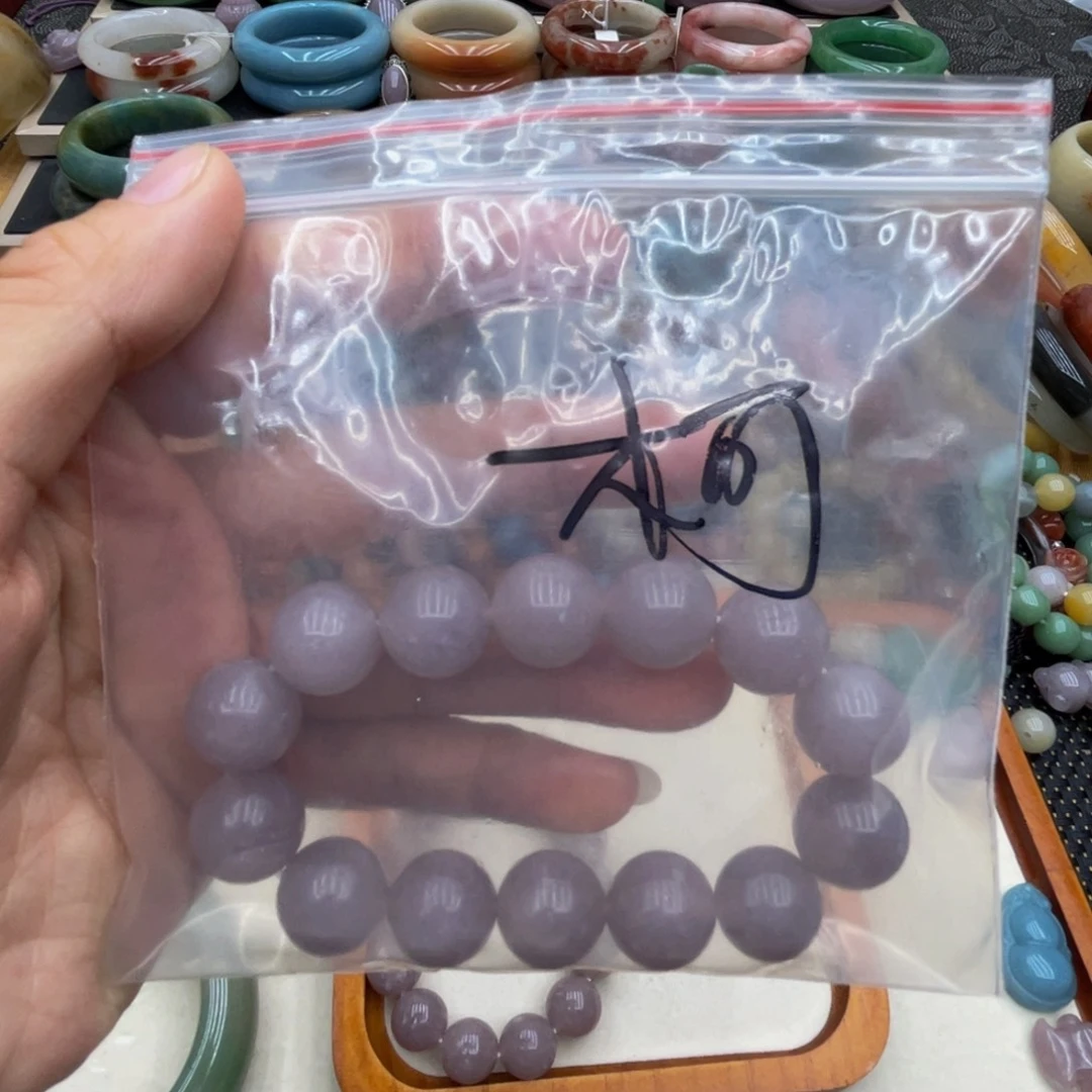****言石英质玉未镶嵌圈口56