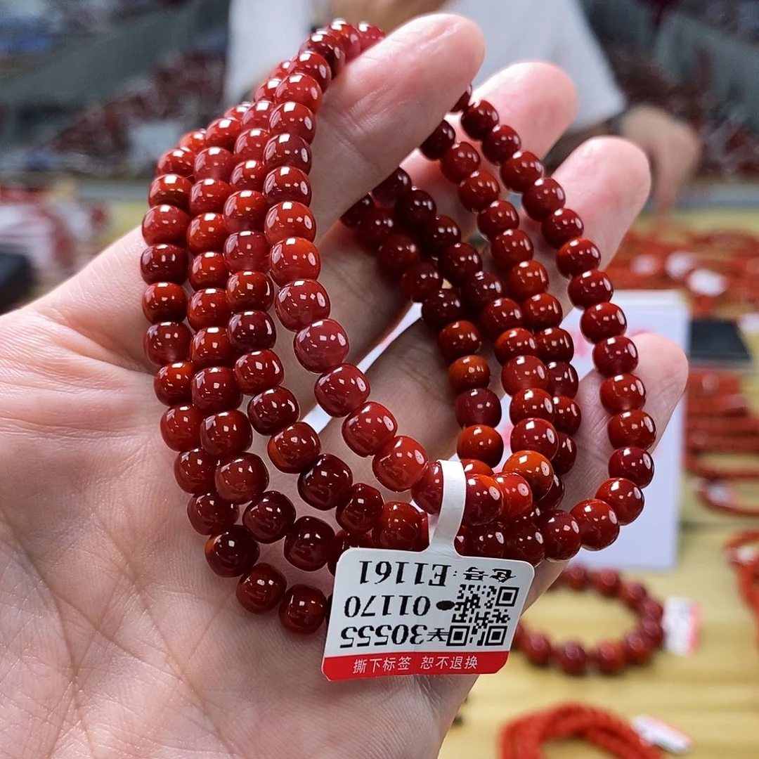 南红玛瑙典藏瓦西  6mm   多样性发一未镶嵌