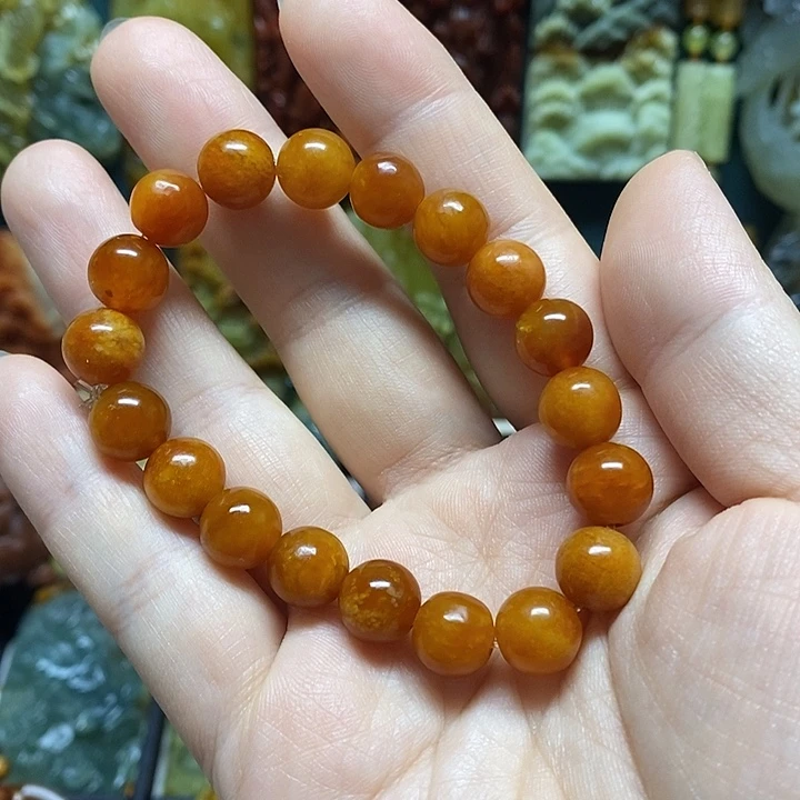 蛇纹石玉未镶嵌手链