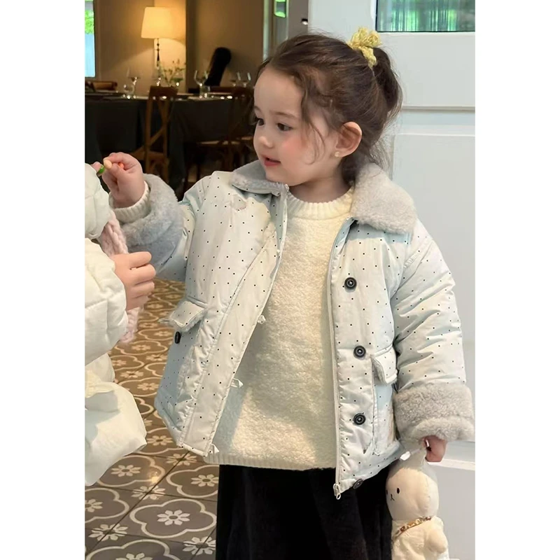 【现货】郝叔童品秋冬新款2025时尚女童洋气高货网红夹棉外套HR5407