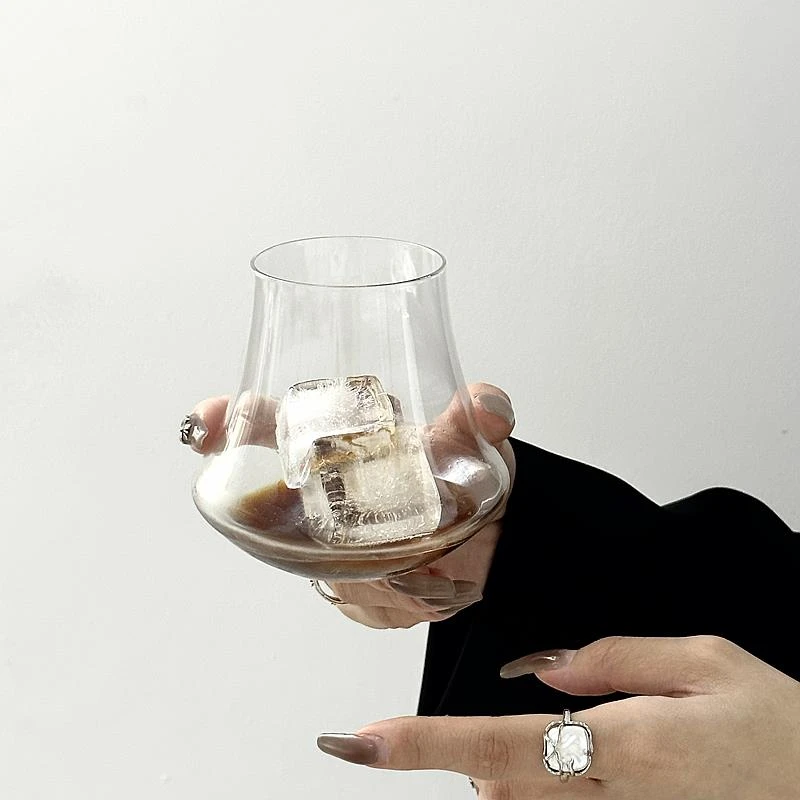 咖啡店用复古美式拿铁杯冰滴咖啡杯火山杯特调饮品杯威士忌酒杯