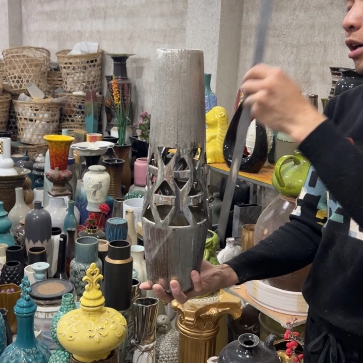 摆件高度45厘米口径7厘米微瑕捡漏