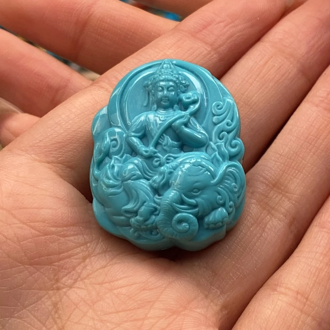 未镶嵌绿松石挂件霸*哥