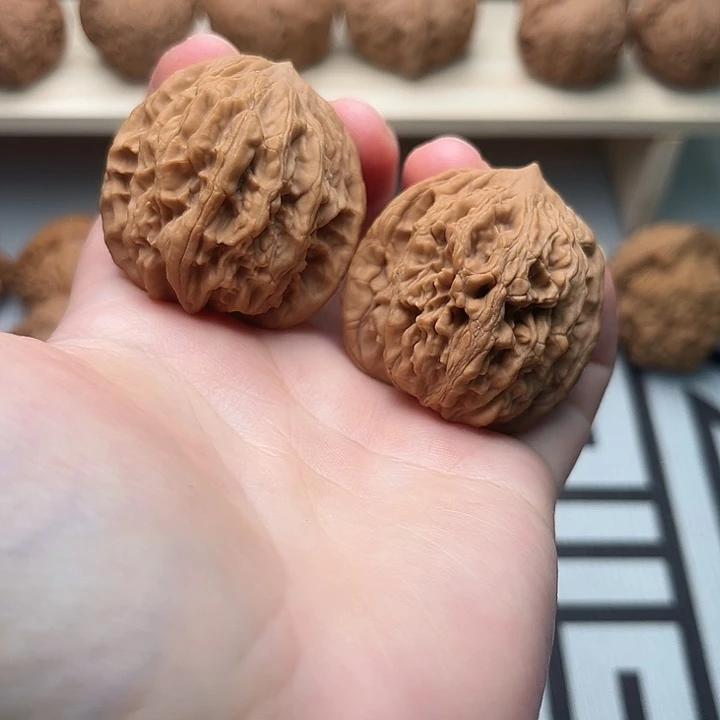 吊坠文玩核桃麦穗虎头38
