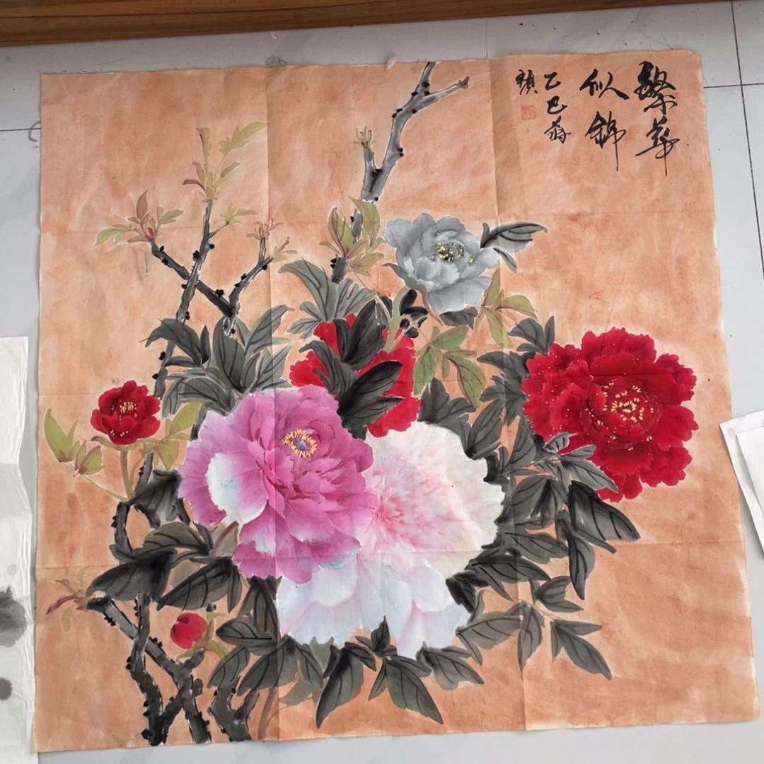 国画蒋颖老师绘画
