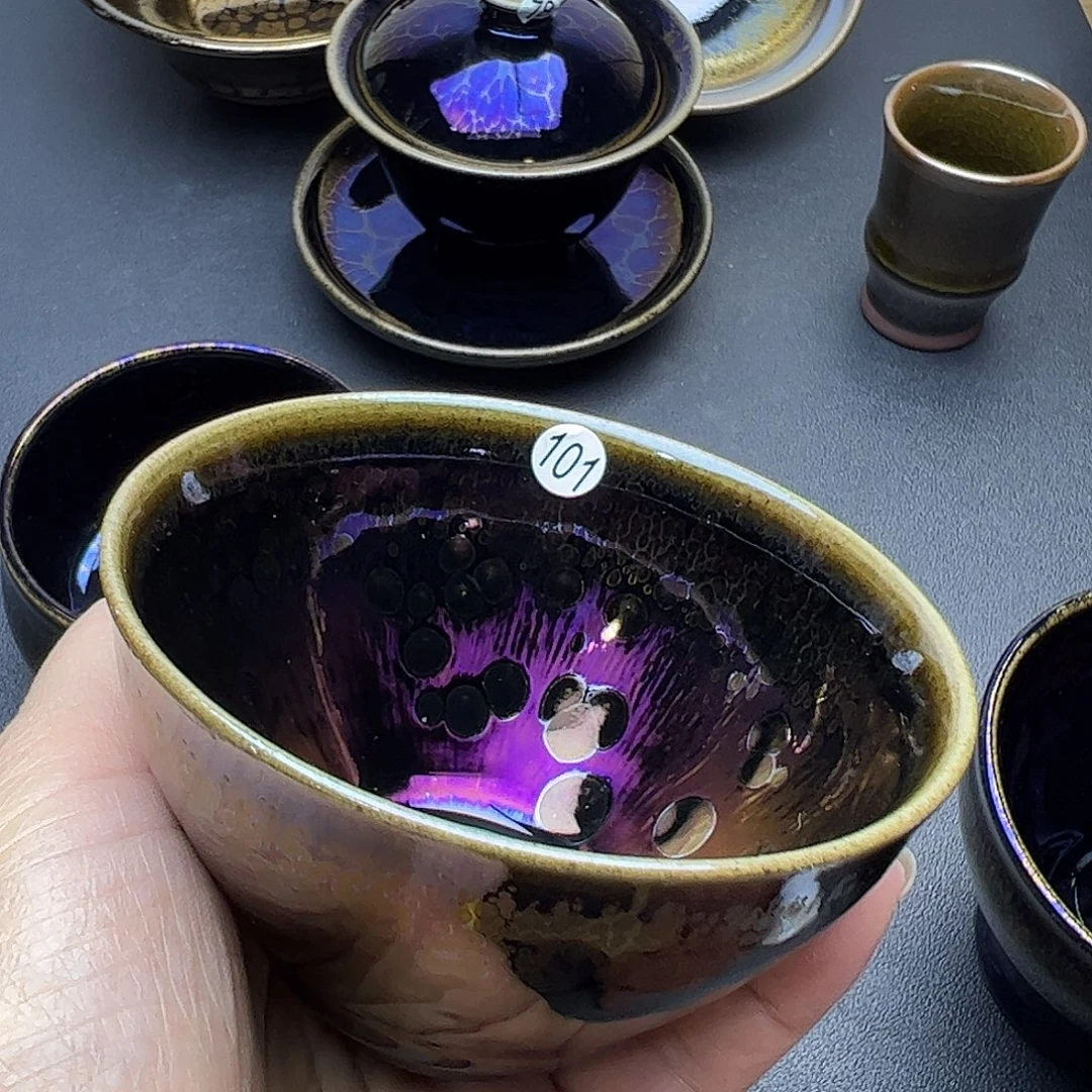 茶盏建窑建盏主人杯微瑕