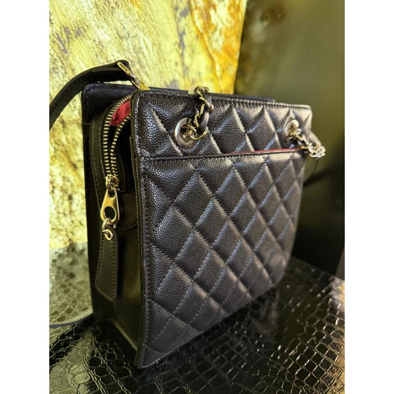 HIRMRIS手工真皮包551051  内红酱香