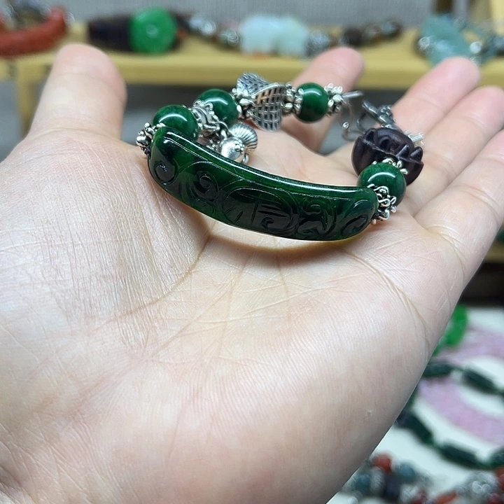 翡翠未镶嵌手链1234