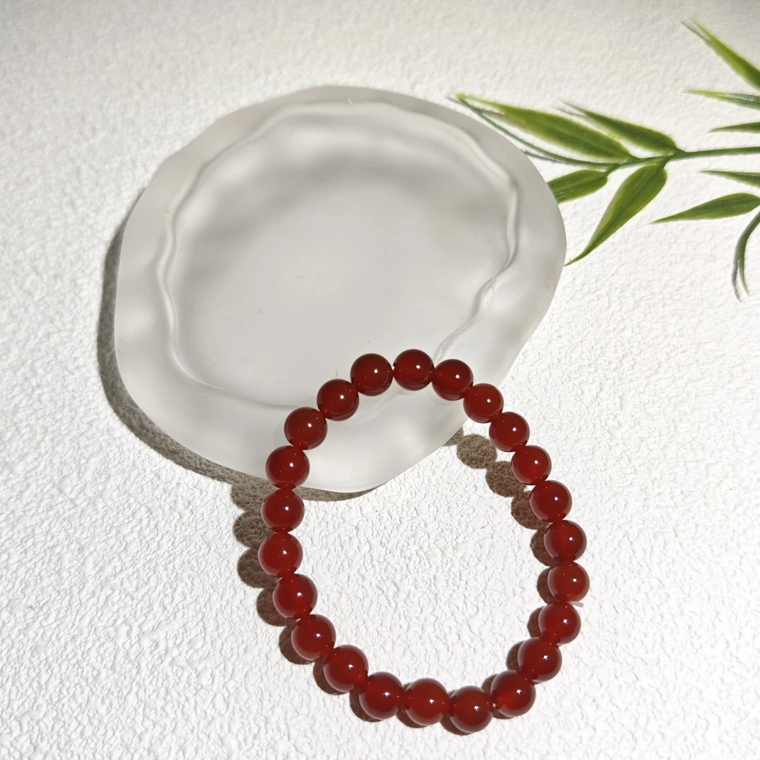 天然玉石 卡8红手串 多样性发货 发其一 Q20