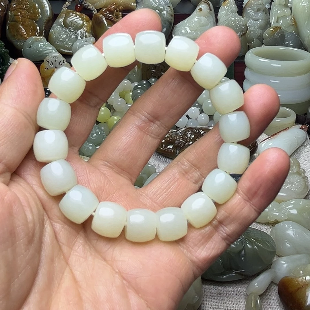 和田玉未镶嵌手链