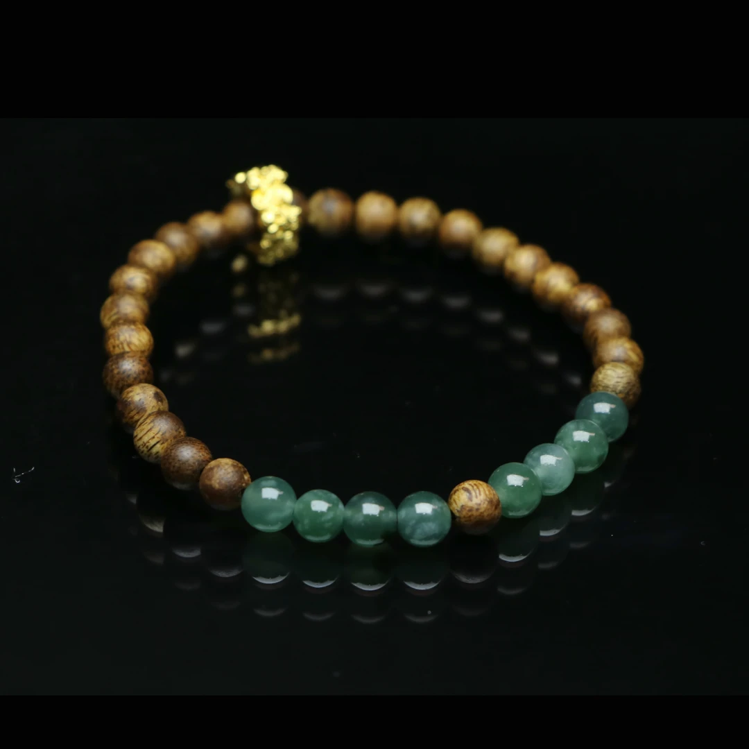 经典沉香翡翠双拼