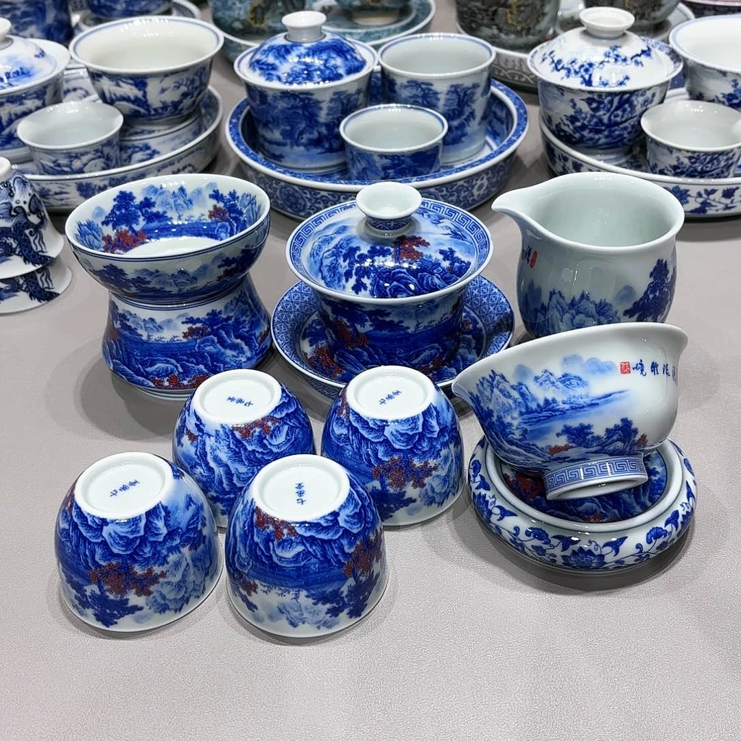 盖碗景德镇高温茶具