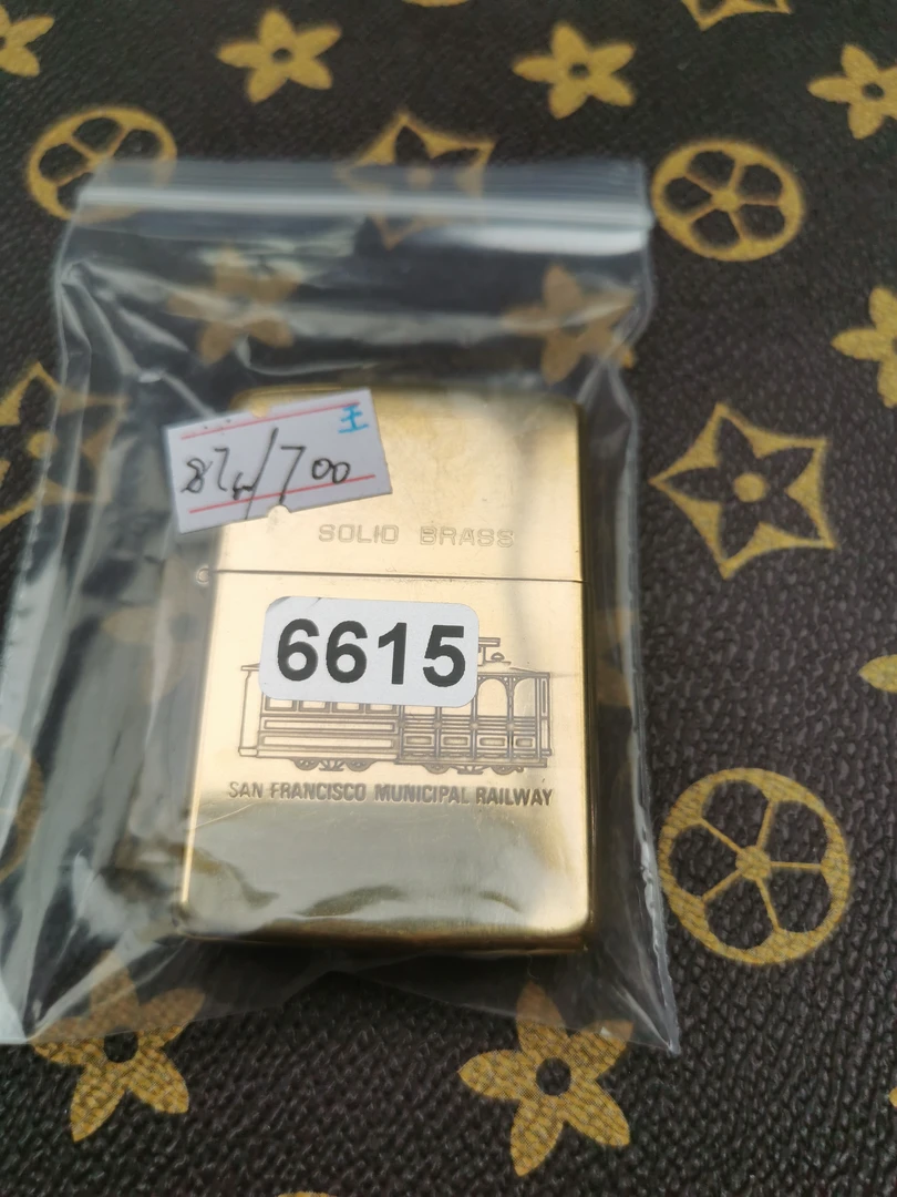 Zippo打火机回血87纪念实心铜-6615