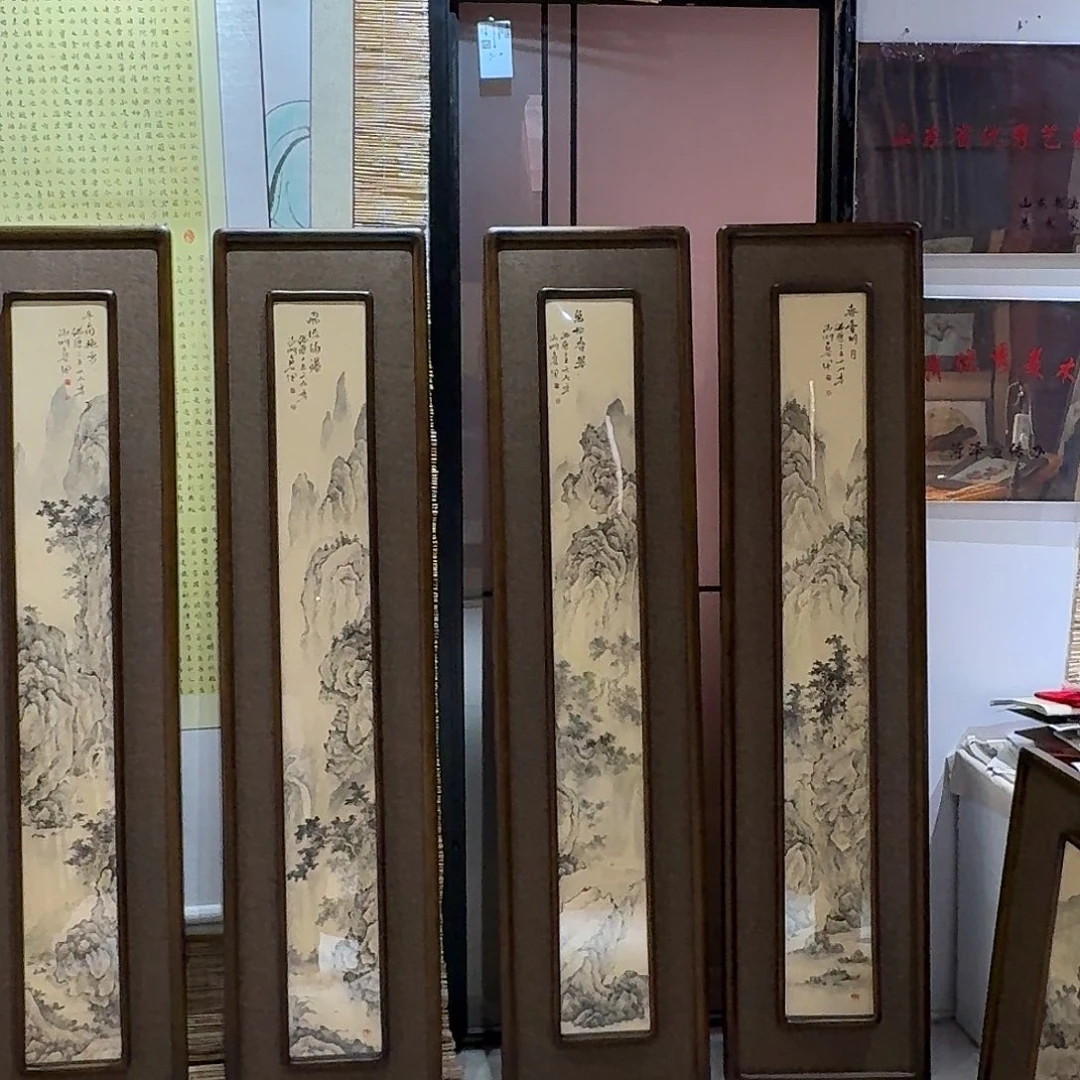 国画真人手绘作品