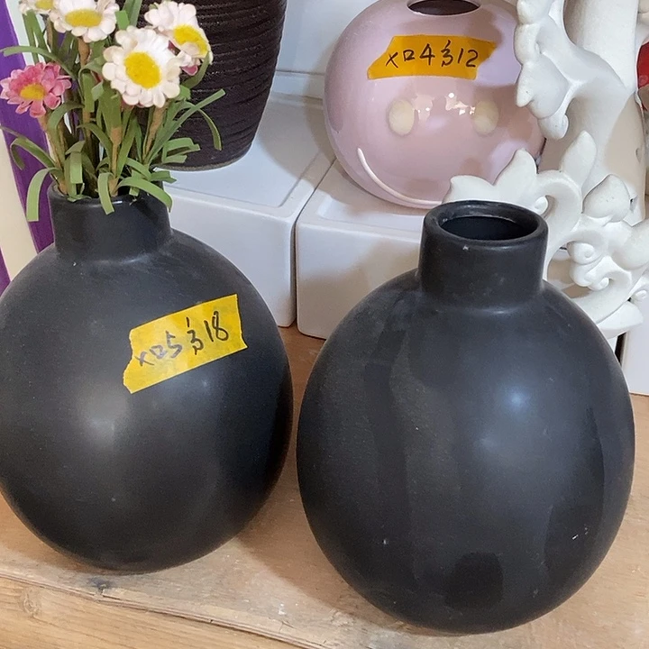 摆件水培陶盆无孔 瑕疵介意勿拍