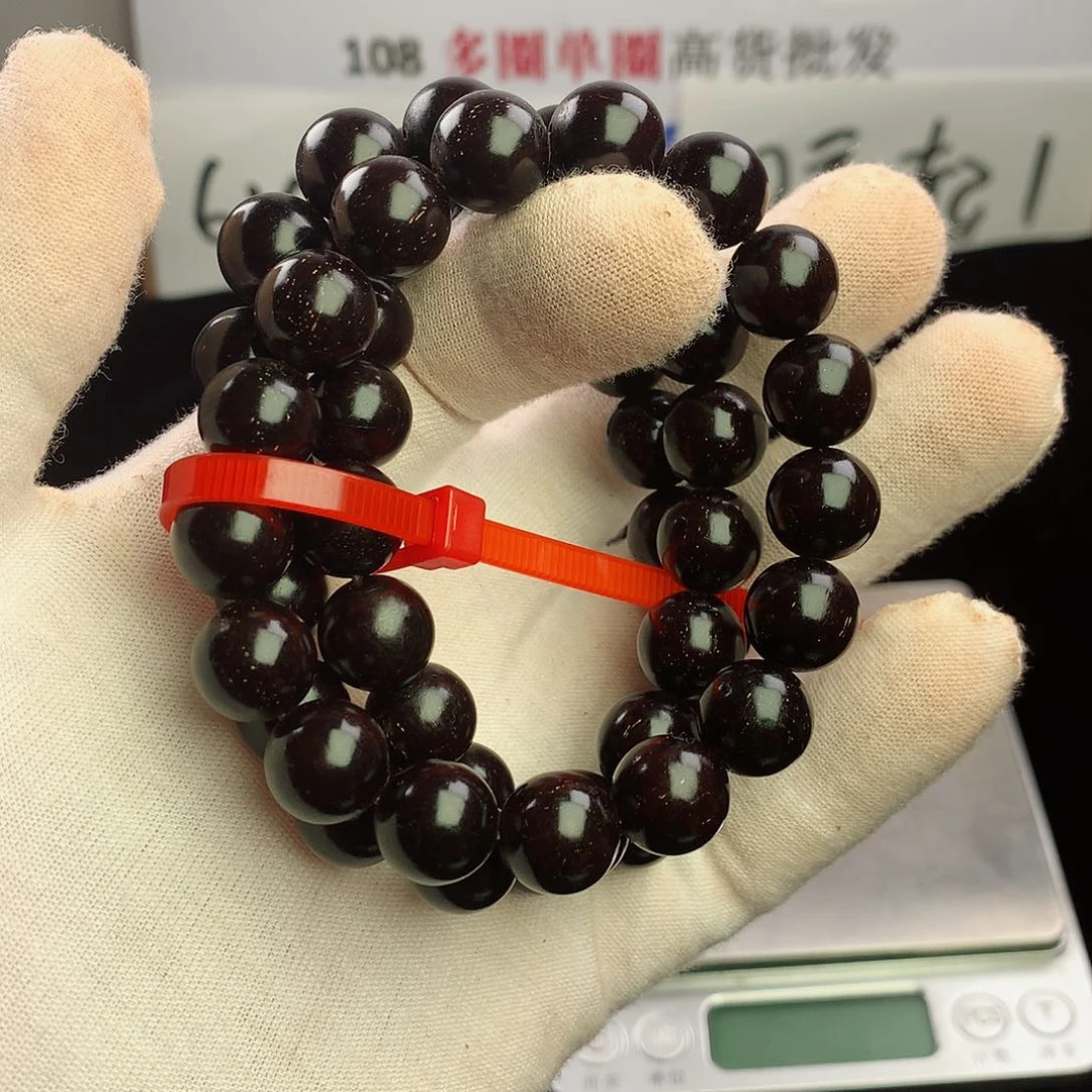 小叶紫檀手串/手链12满天星单圈17颗