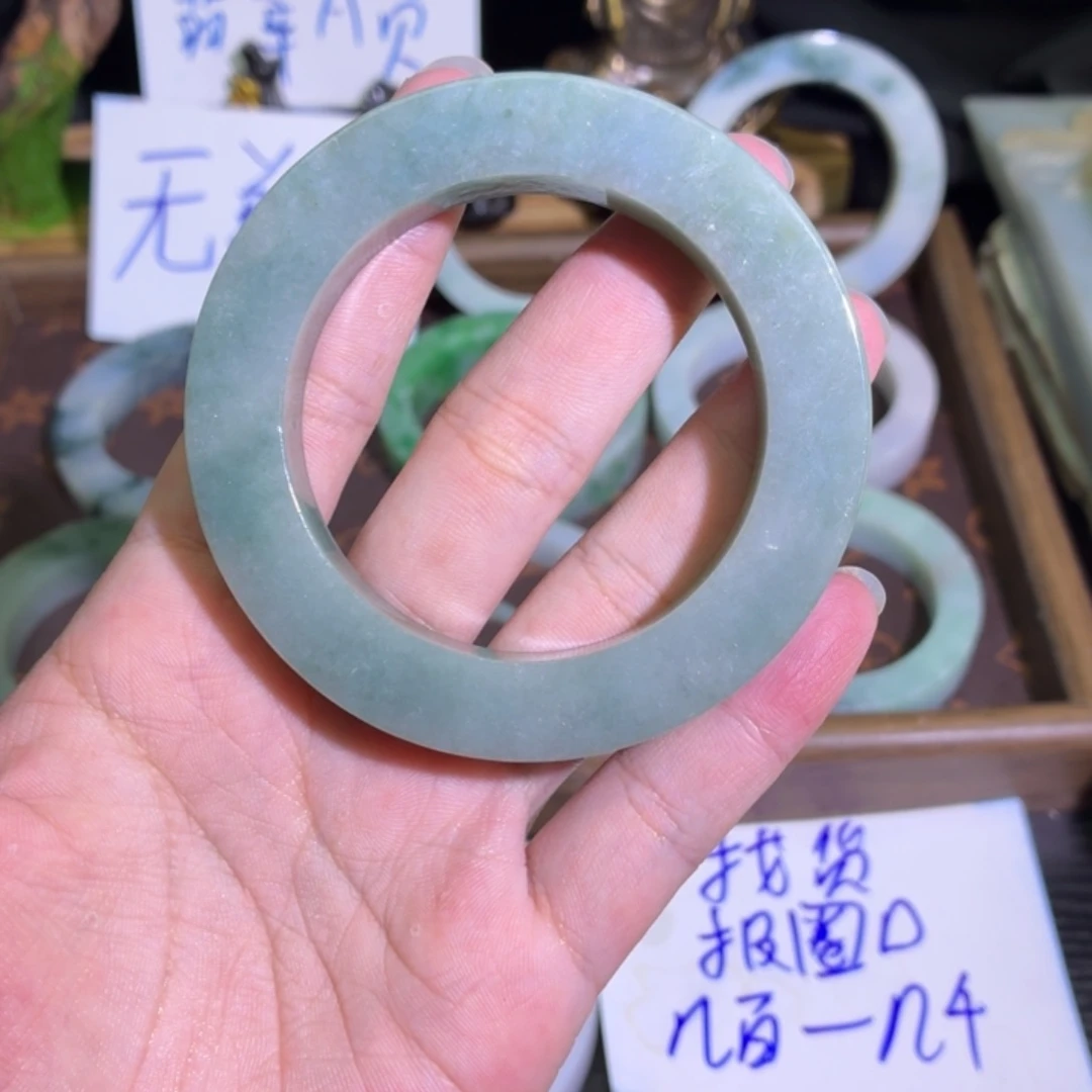 定制翡翠未镶嵌翡翠A货毛胚手镯定制