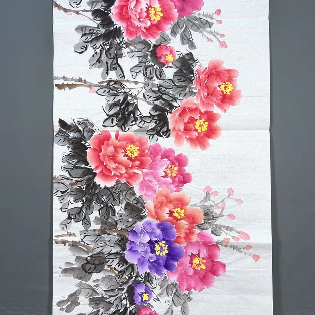 国画597 花鸟和蝴蝶在这里生活