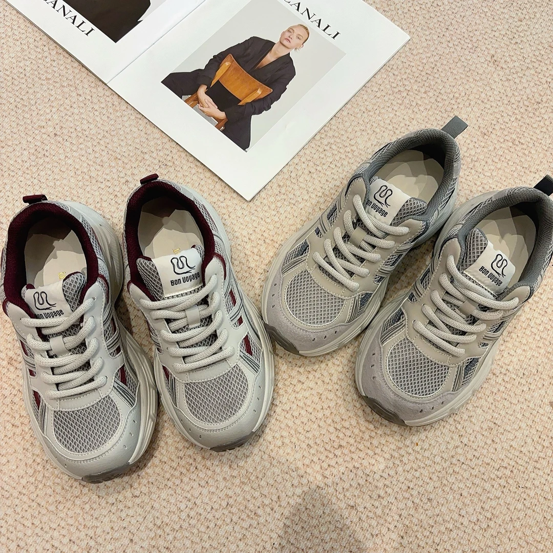 豆豆6 【超轻零感】秋季新款时尚老爹鞋网面休闲运动鞋-898-525QXZ