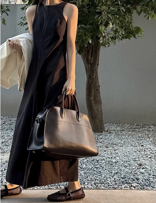 LANSE气质无袖休闲百搭时尚连衣裙