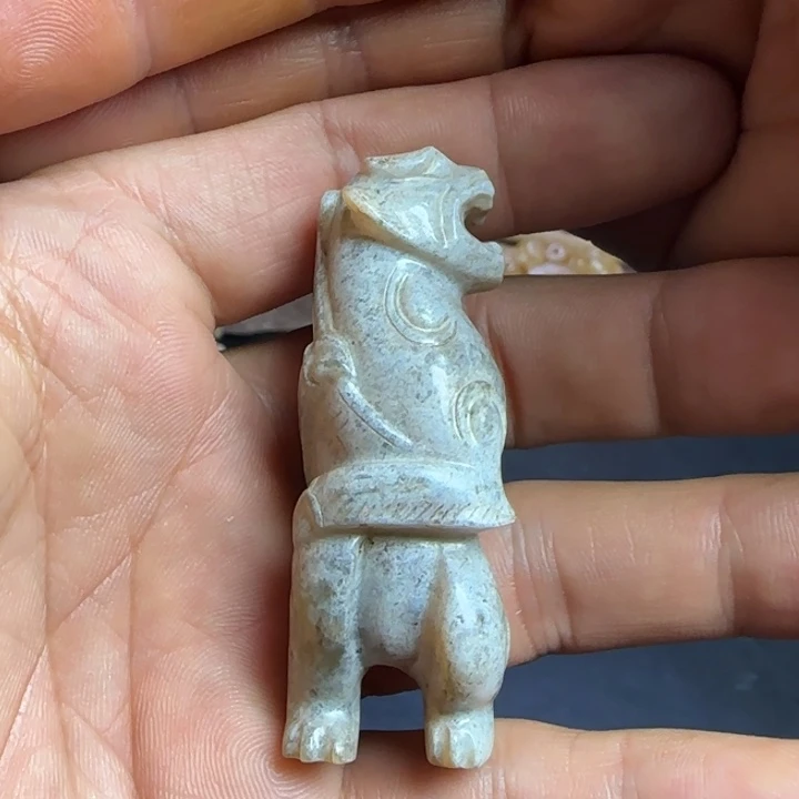 用***3和田玉未镶嵌挂件